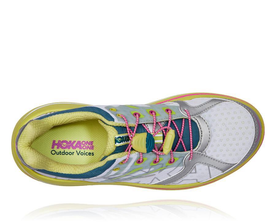 Running Shoes Womens - Hoka One One OV X Bondi B - White - XQZVYMH-23